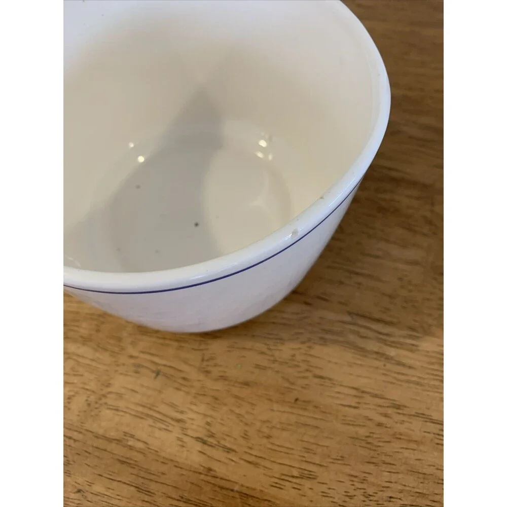 Vintage Delft Blue Windmill Sailboat White Bowl Planter 5”W Holland Dutch Taiwan